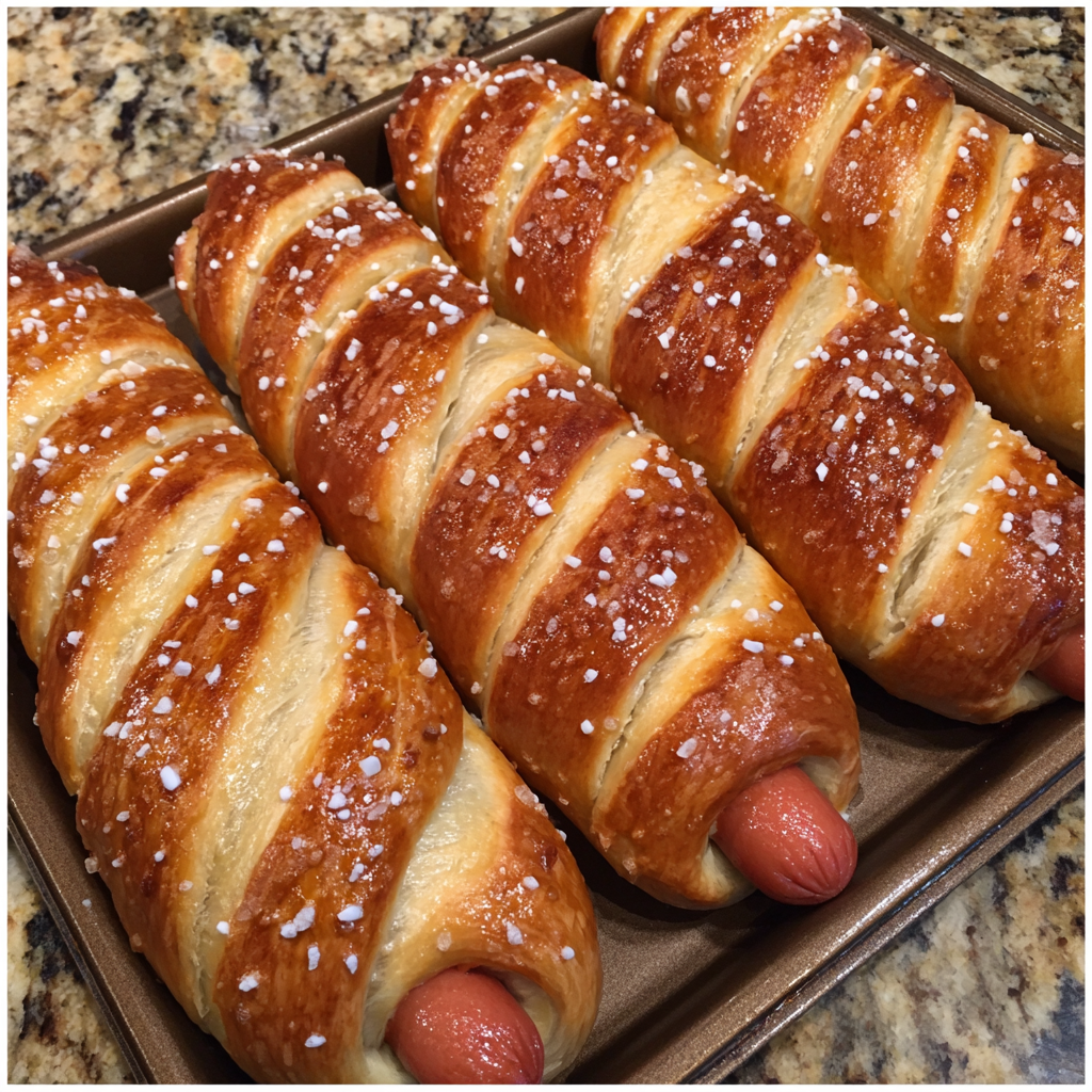 Homemade Pretzel Dogs