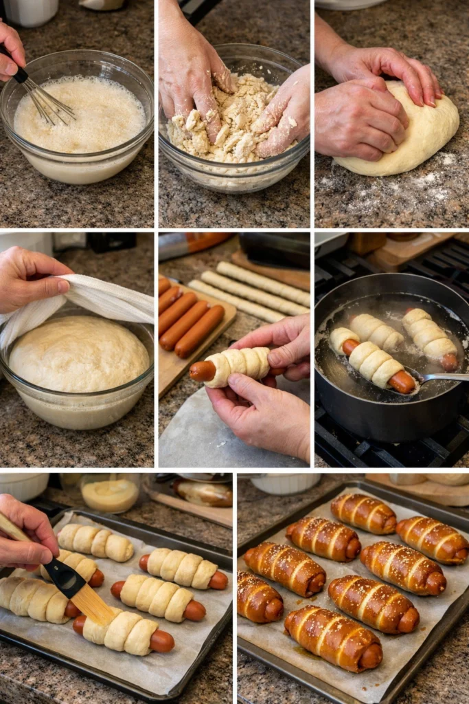 Homemade Pretzel Dogs