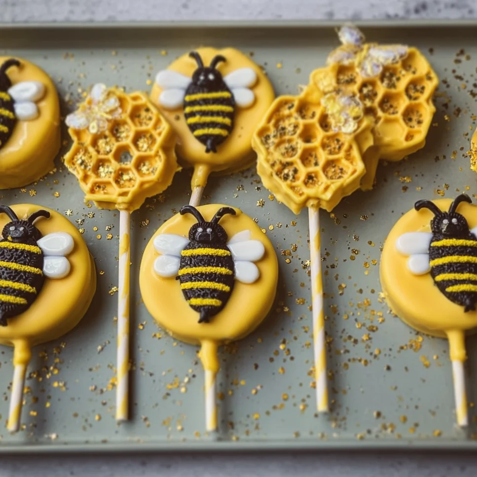 Honeycomb Oreo Pops