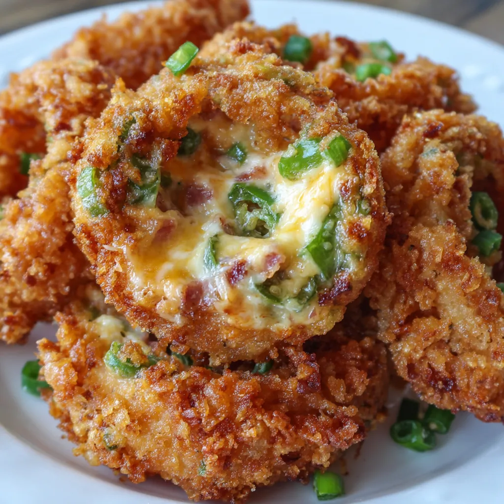 Cream cheese jalapeno onion ring appetizer