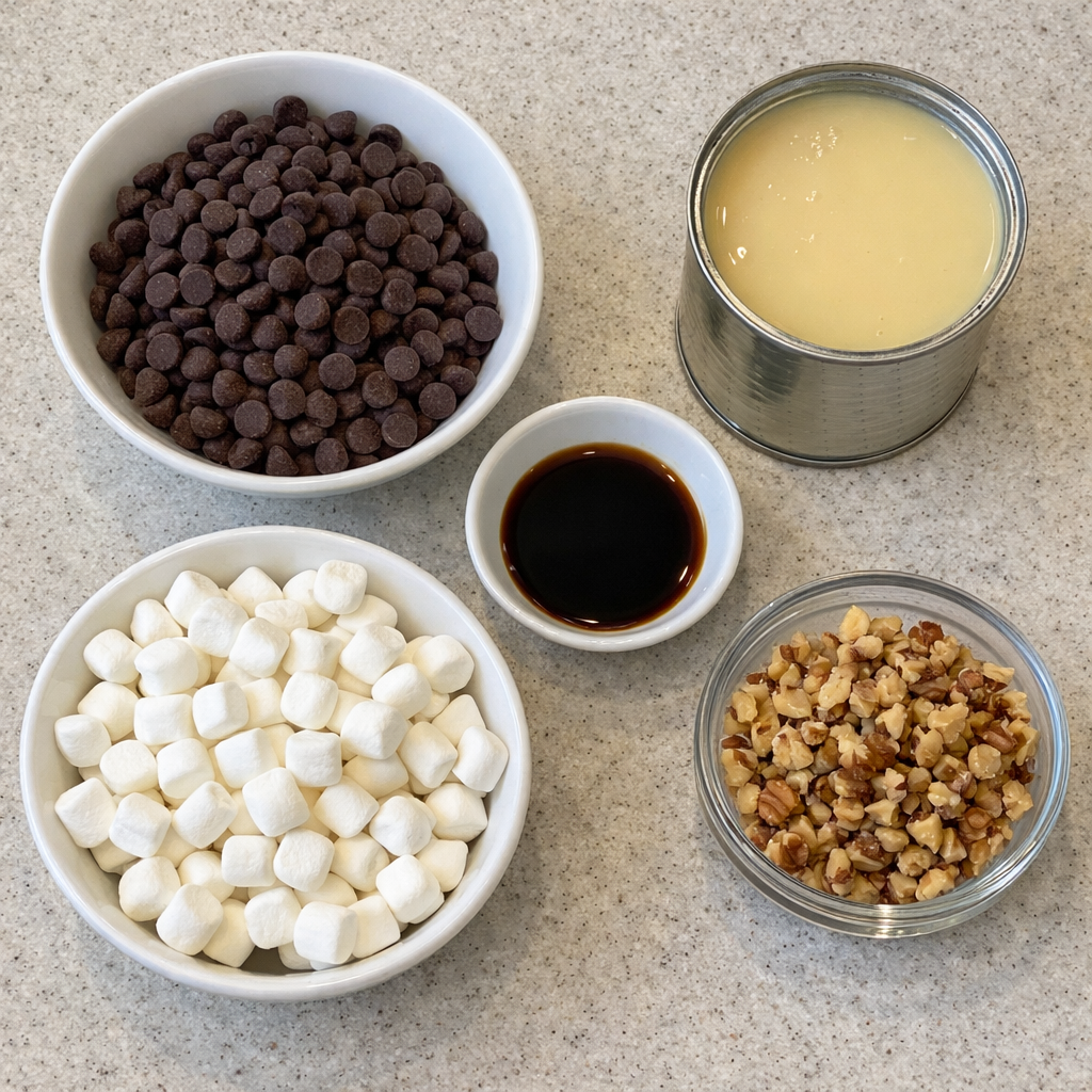 Marshmallow Swirl Fudge