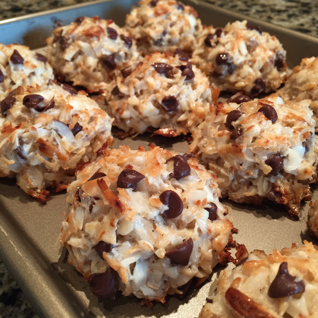 No-Bake Almond Joy Cookies