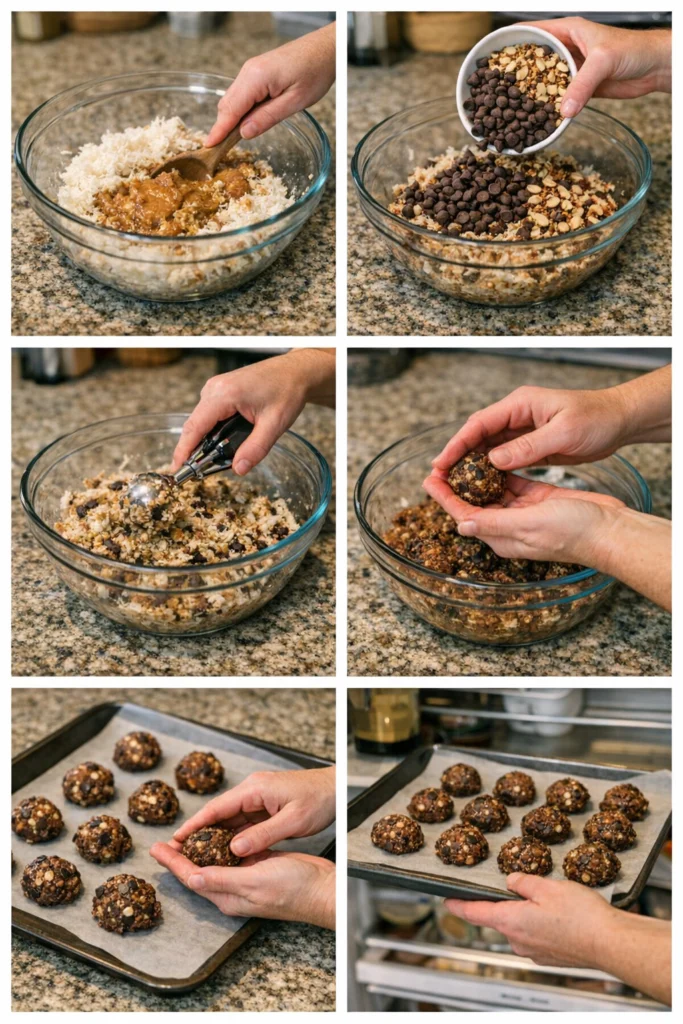 No-Bake Almond Joy Cookies