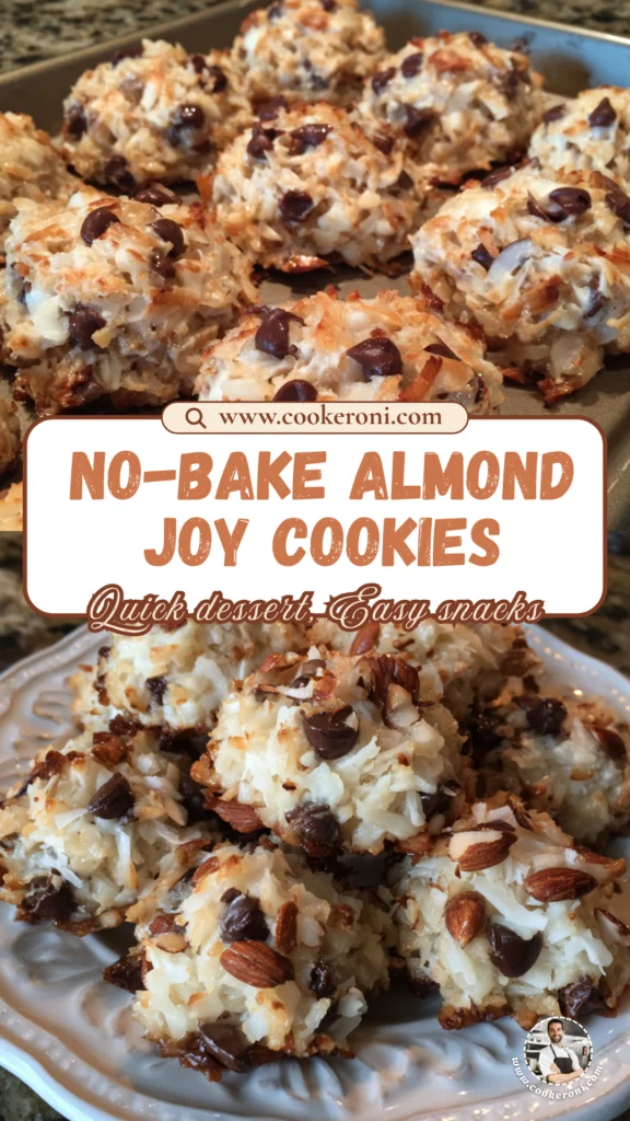 No-Bake Almond Joy Cookies