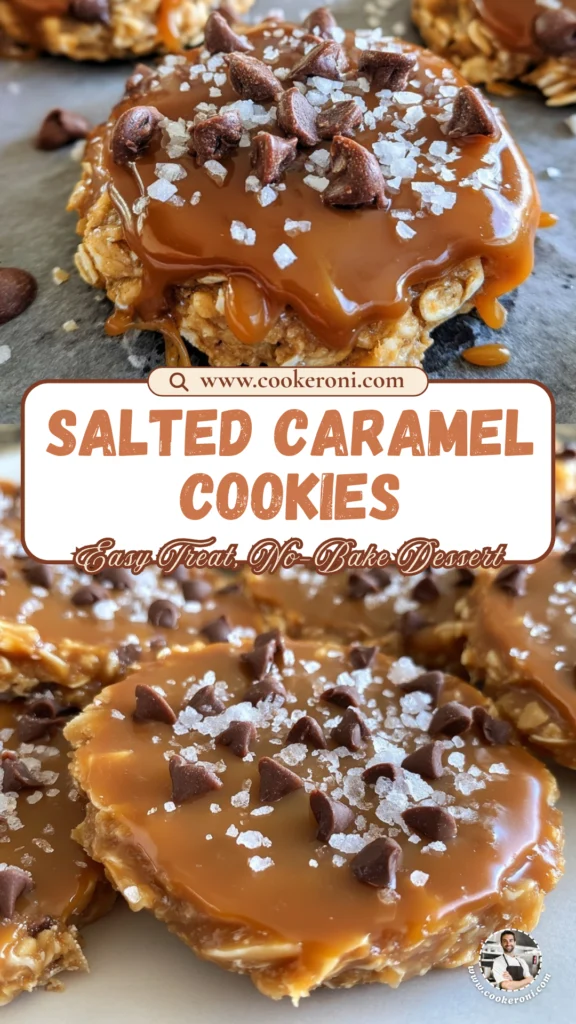 No-Bake Salted Caramel Cookies