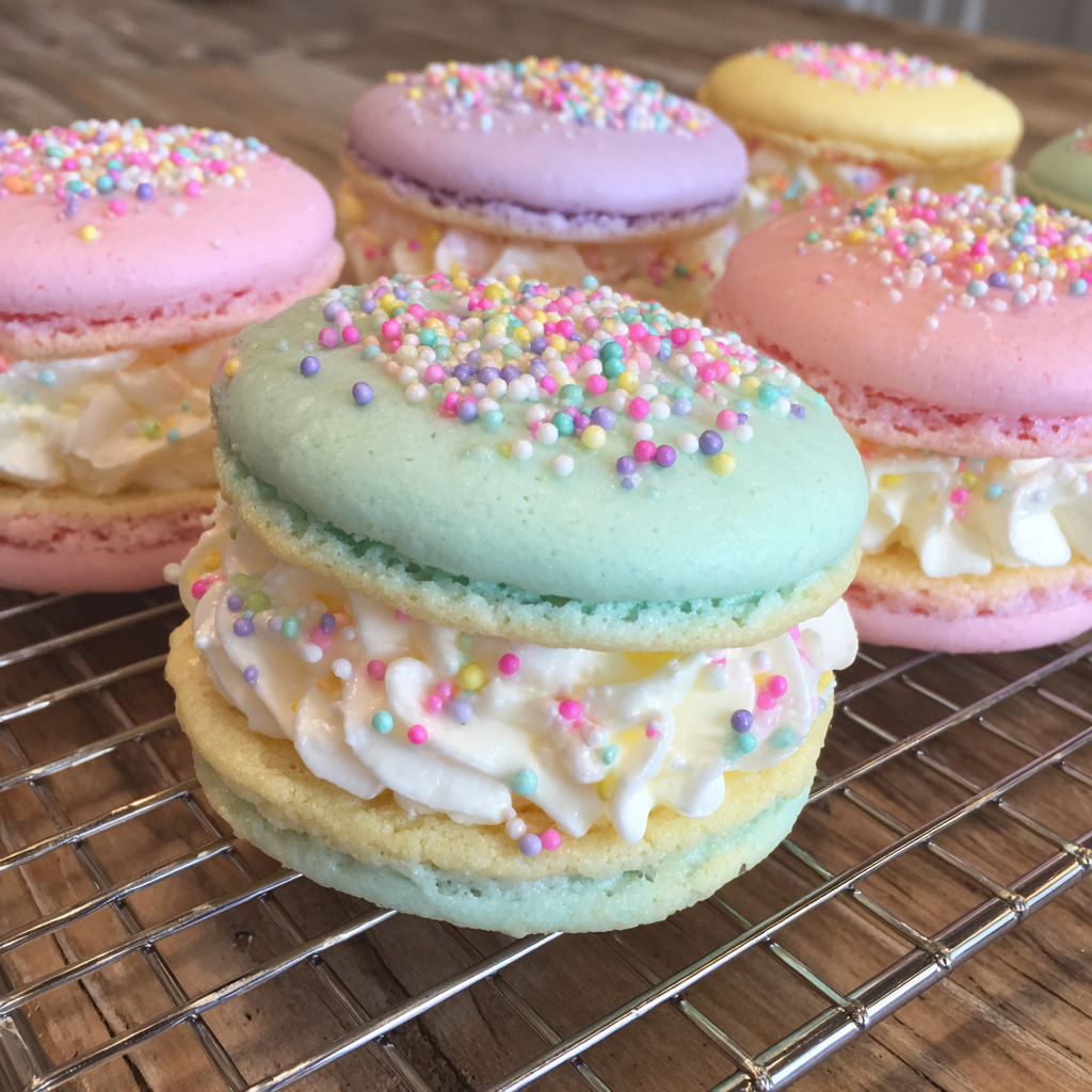 Pastel Sugar Cookie Sandwiches