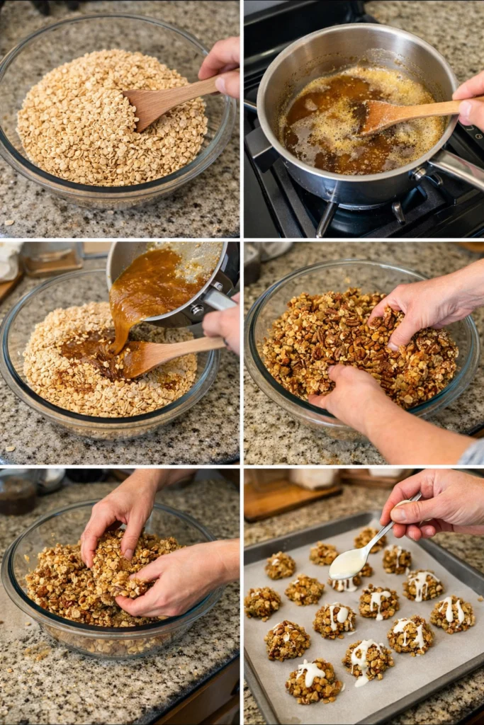 Pecan Crunch Glazed Bites