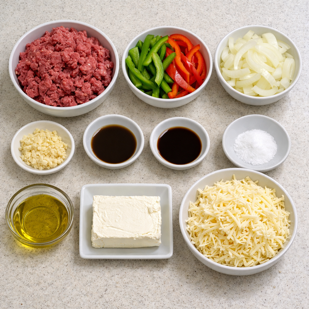 Philly Cheesesteak Casserole