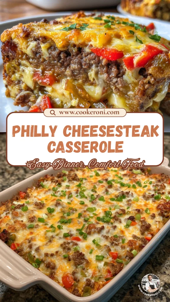 Philly Cheesesteak Casserole
