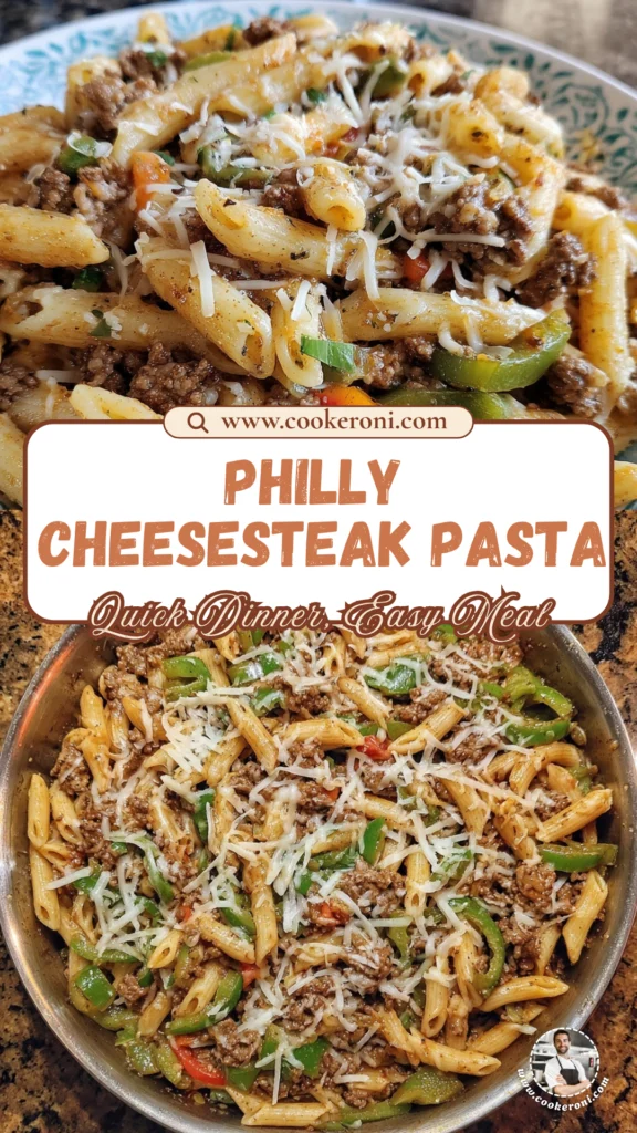 Philly Cheesesteak Pasta