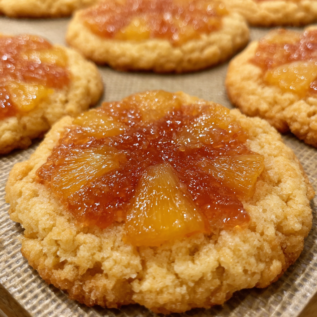 Pineapple Upside Down Sugar Cookies