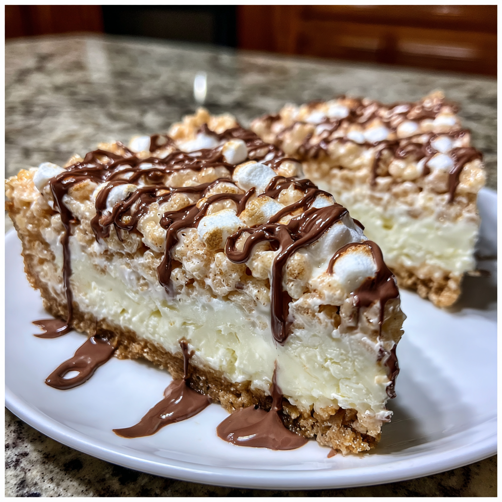 Rice Krispie Treat Cheesecake