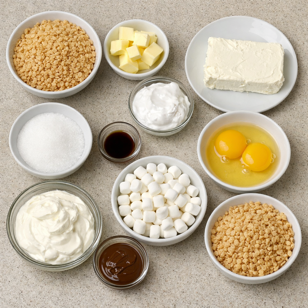 Rice Krispie Treat Cheesecake