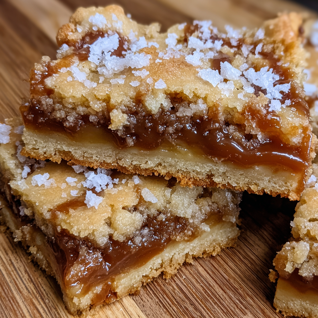 Salted Caramel Cookie Bars