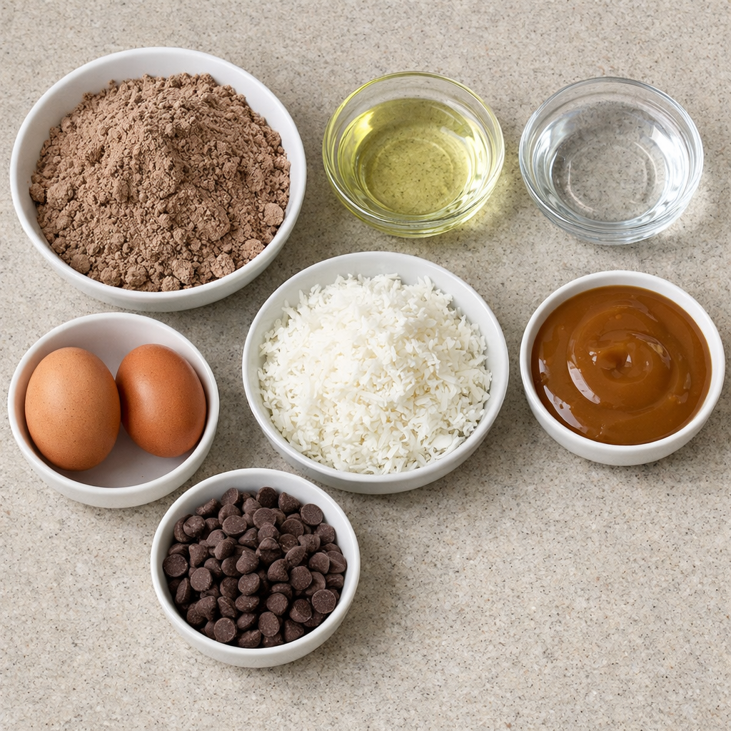 Samoa Box Mix Brownies