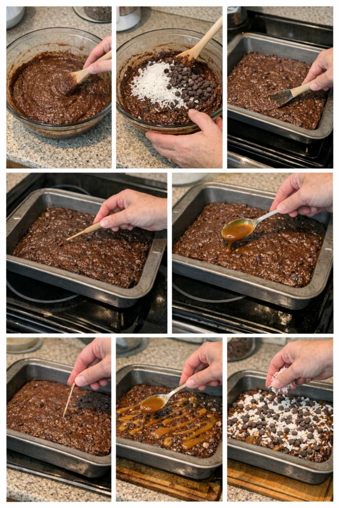Samoa Box Mix Brownies