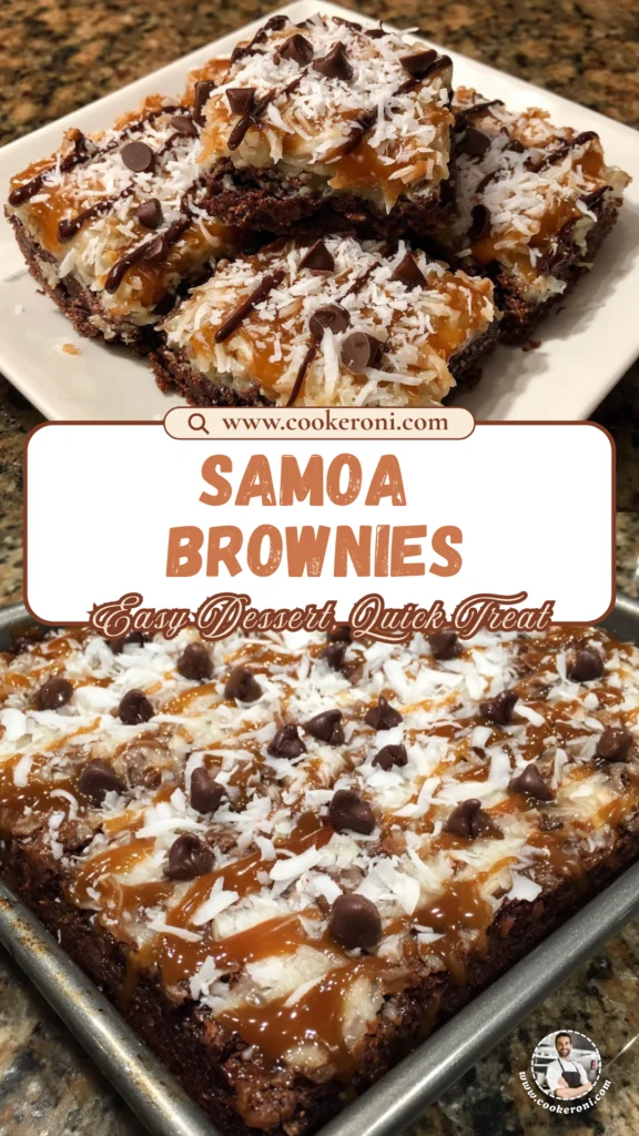 Samoa Box Mix Brownies