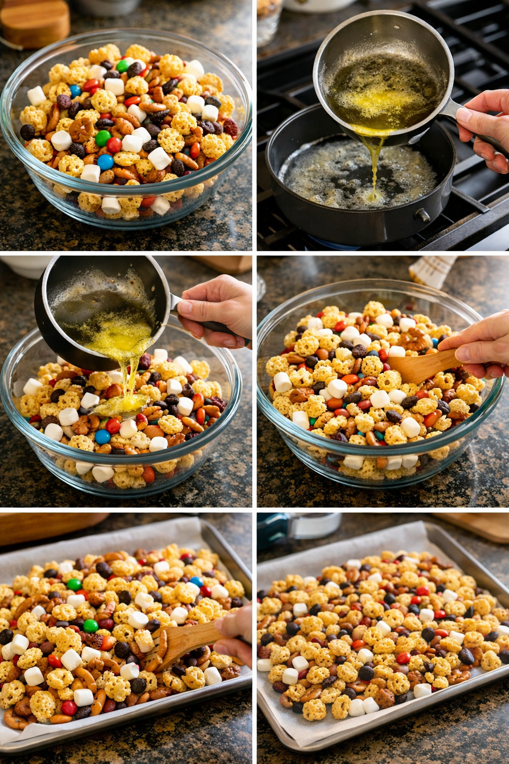 School Honeycomb Snack Mix
