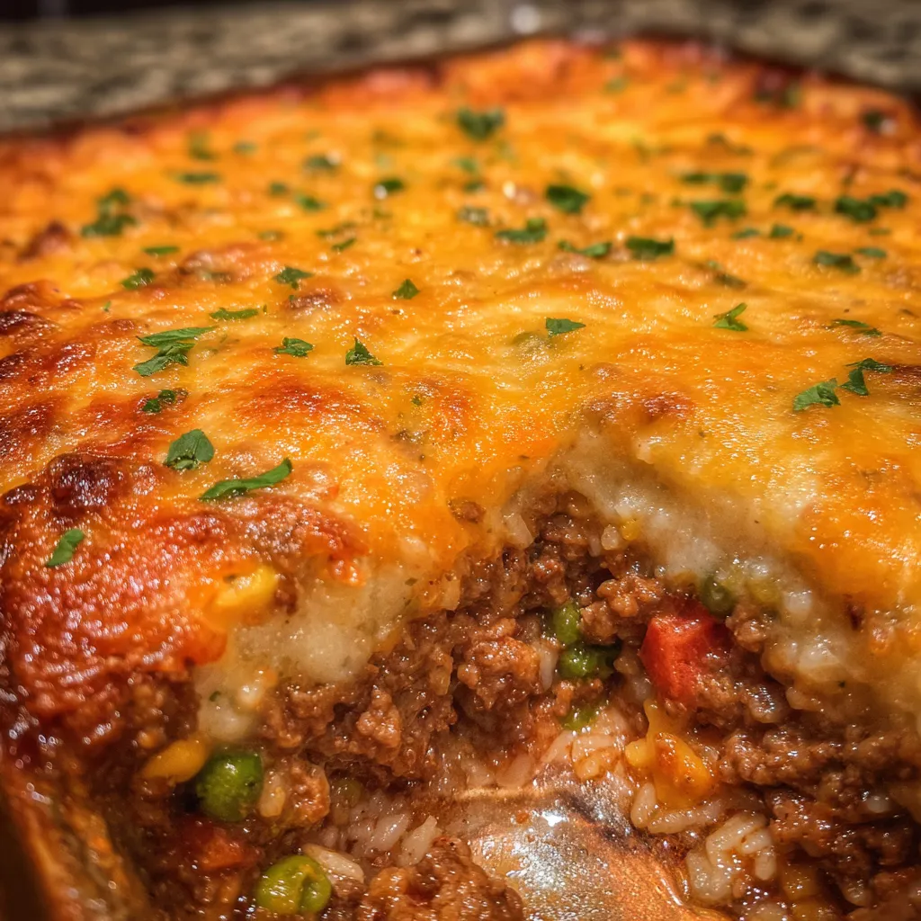 Shipwreck casserole close up