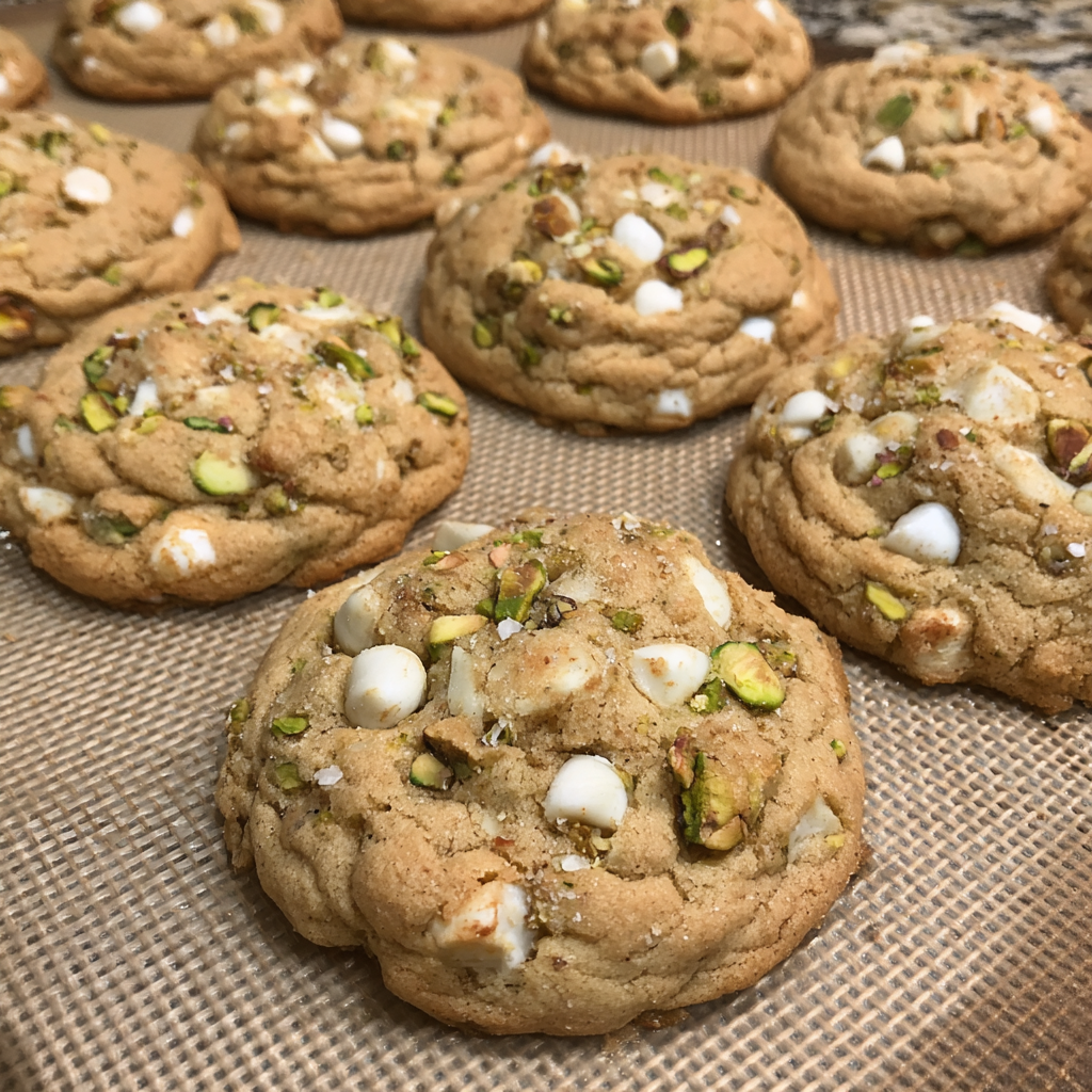 Soft and Chewy Pistachio Pudding Cookies