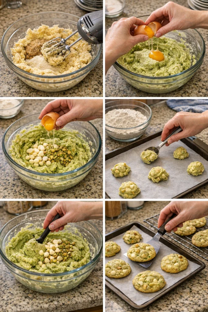 Soft and Chewy Pistachio Pudding Cookies