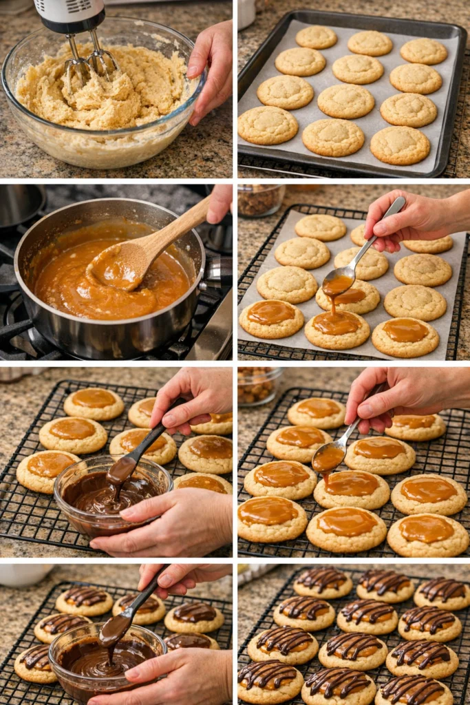 Soft and Chewy Twix Cookies