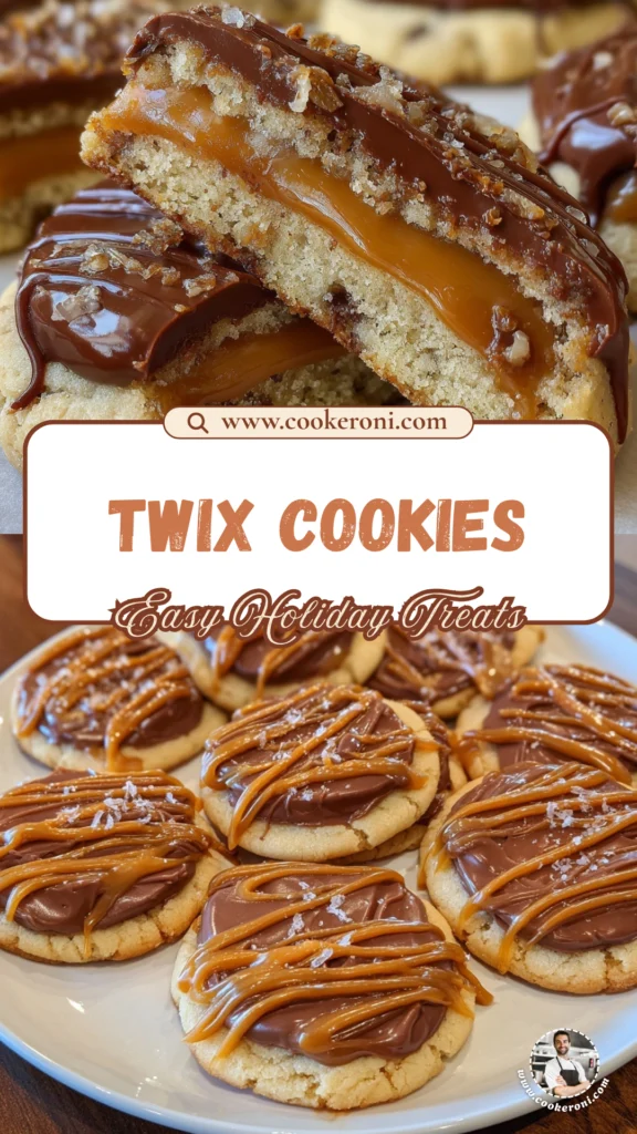 Soft and Chewy Twix Cookies