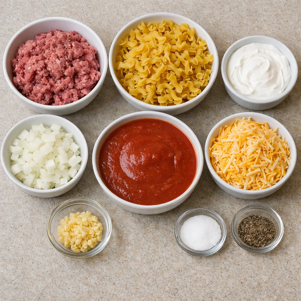 Sour Cream Beef Noodle Casserole