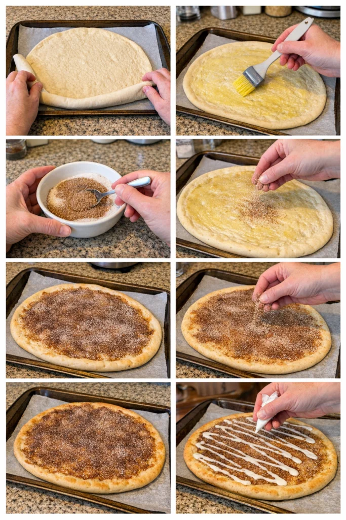 Sweet and Crunchy Cinnamon-Sugar Pizza