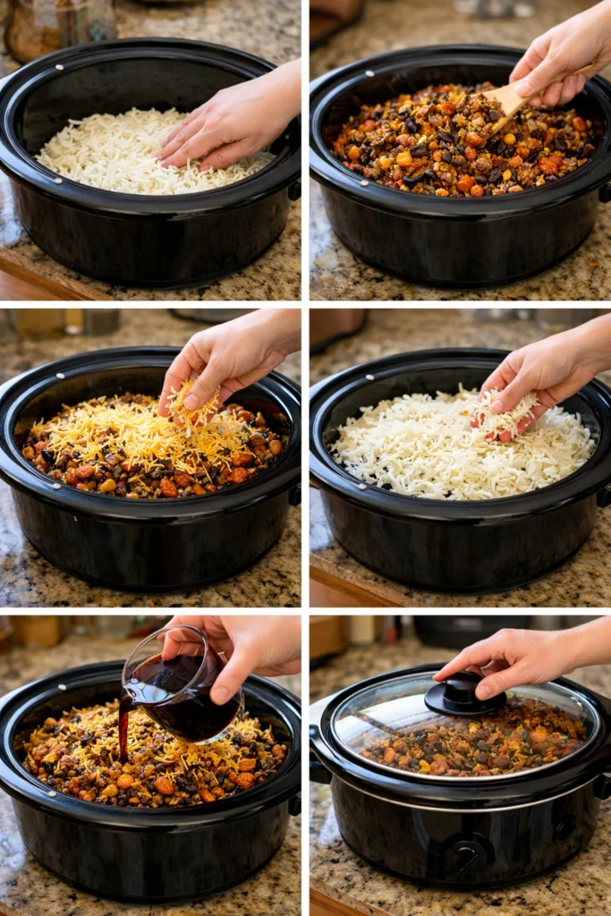 Taco Crock Pot Hashbrown Casserole