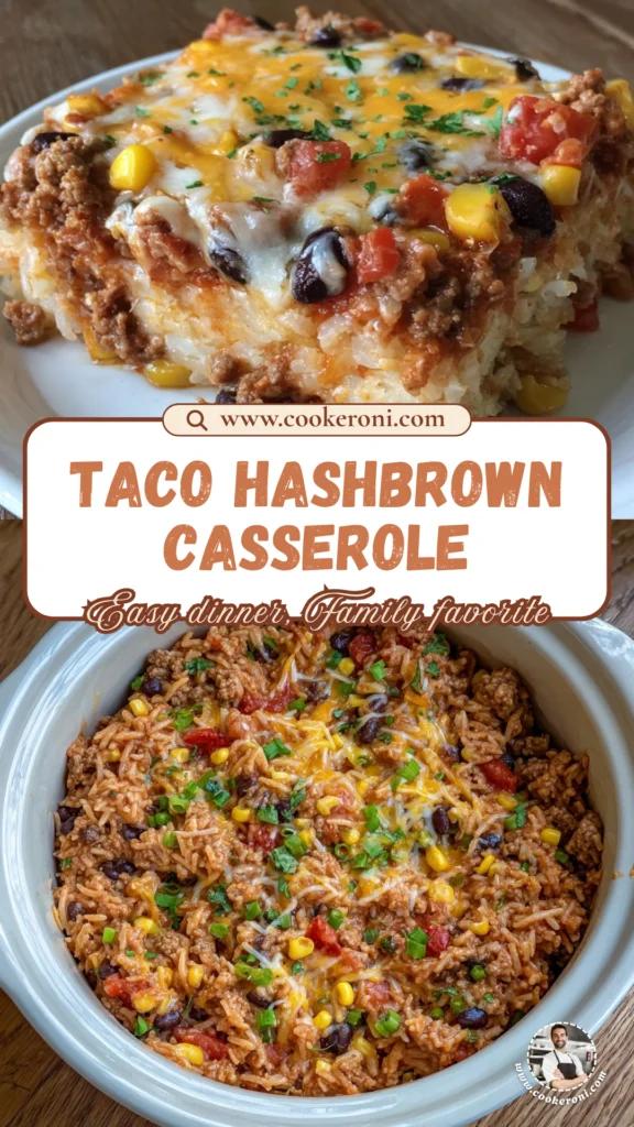 Taco Crock Pot Hashbrown Casserole