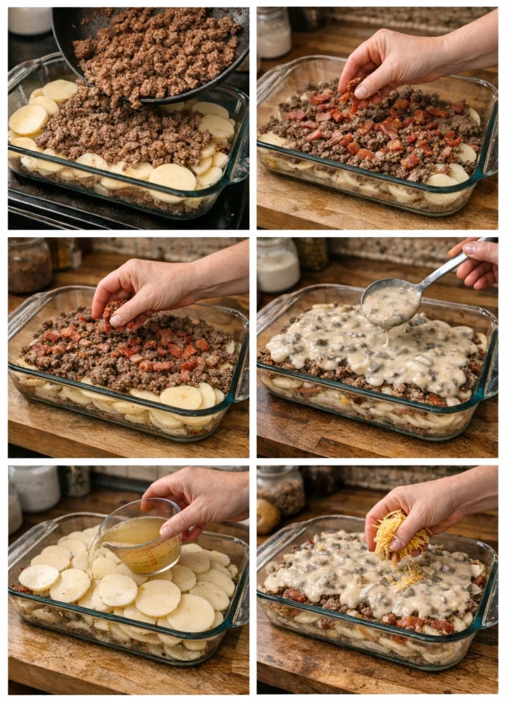 Turkey Bacon Potato Casserole