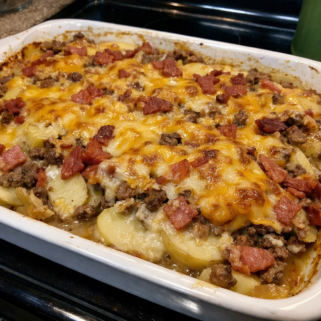 Turkey Bacon Potato Casserole