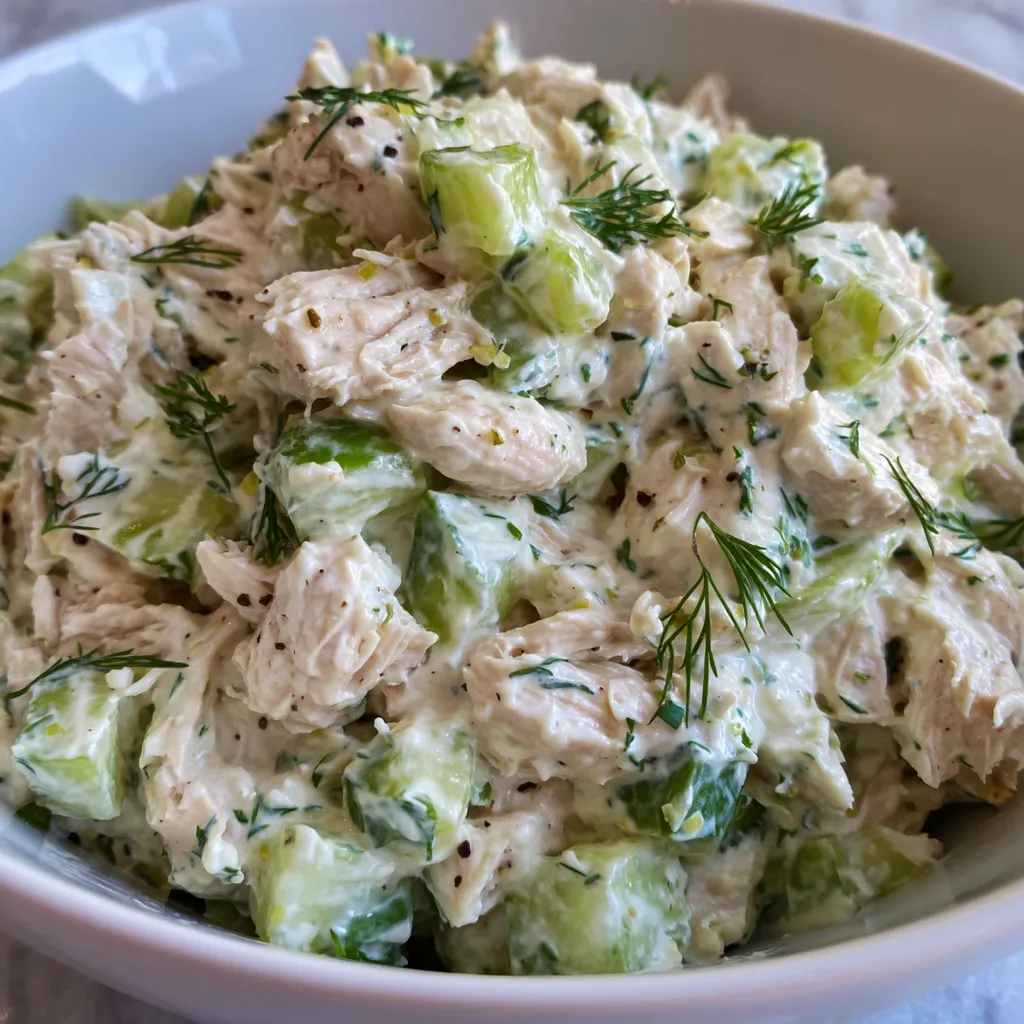 Tzatziki chicken salad bowl