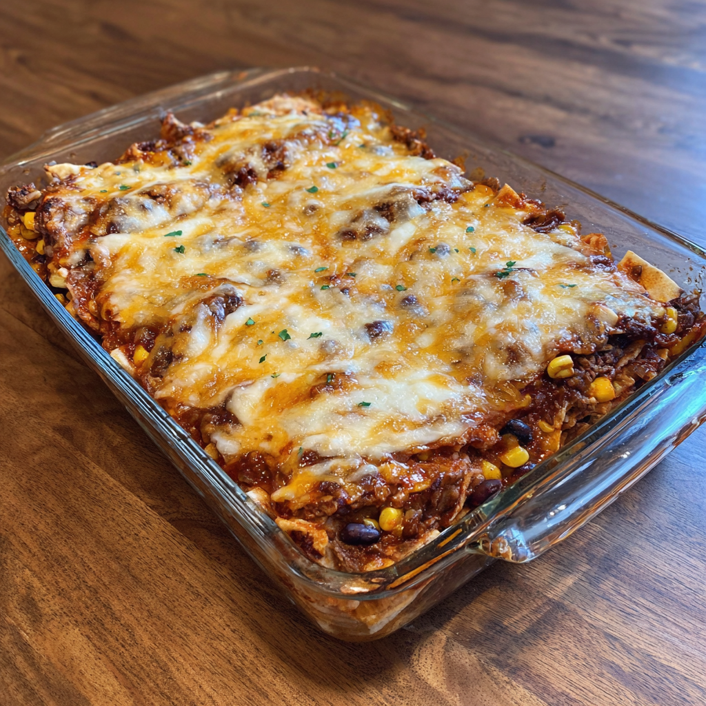 Beef Enchilada Casserole