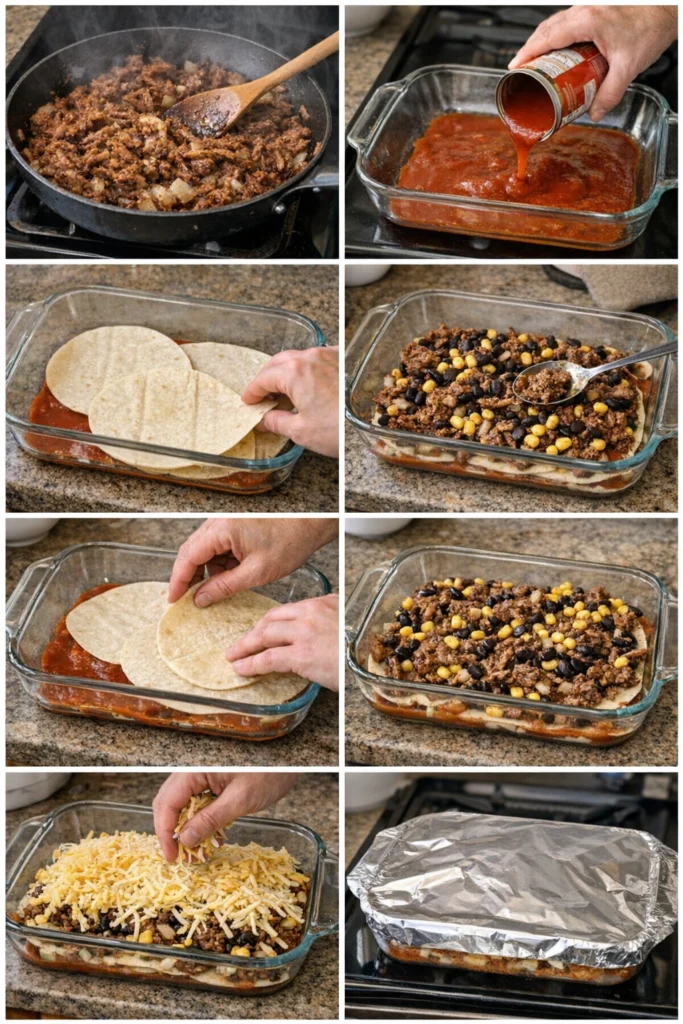 Beef Enchilada Casserole