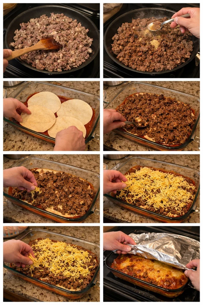 Beef Enchilada Casserole