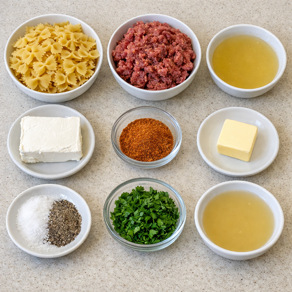 Cajun Cream Cheese Alfredo Bowties