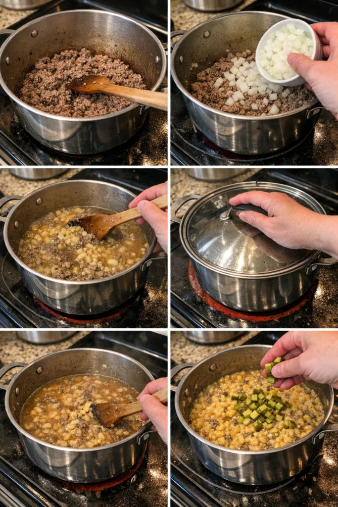 Cheeseburger Casserolee