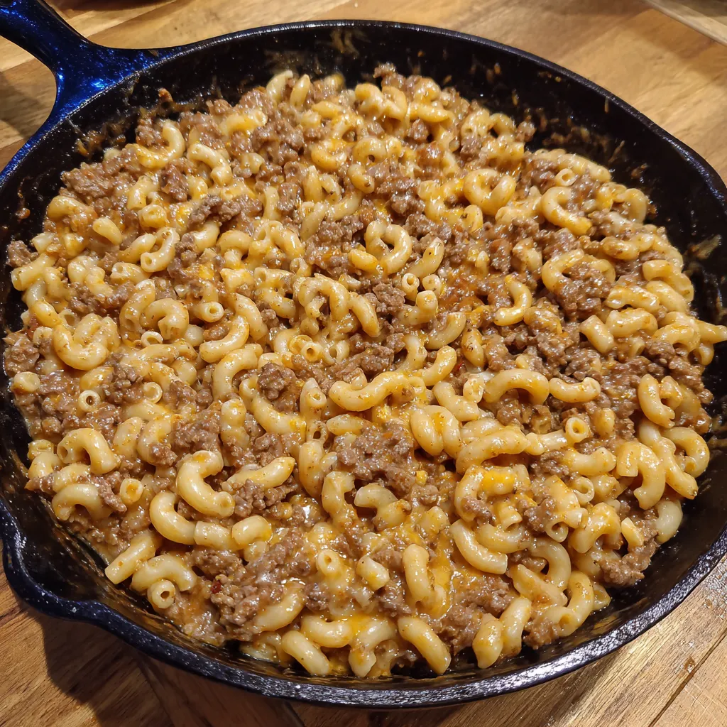 Cheeseburger Macaroni Skillet