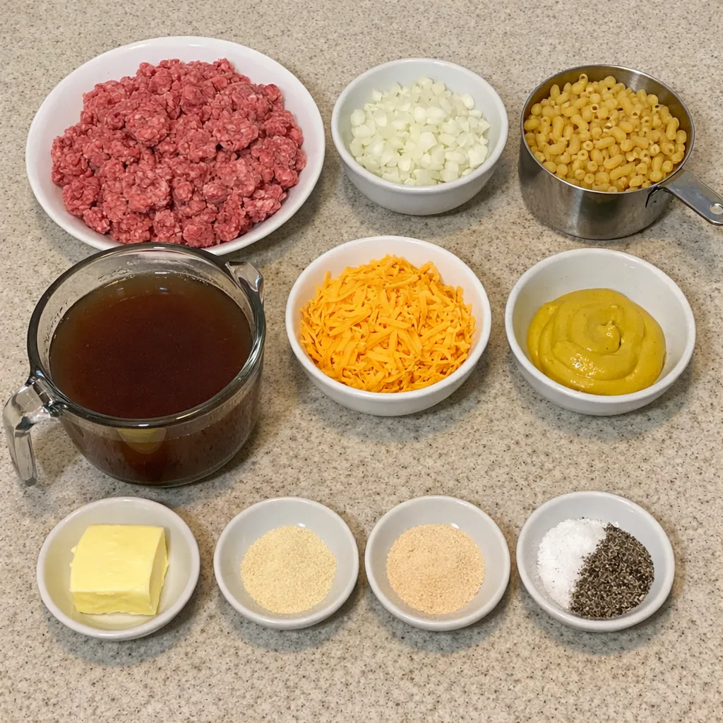 Cheeseburger Macaroni Skillet