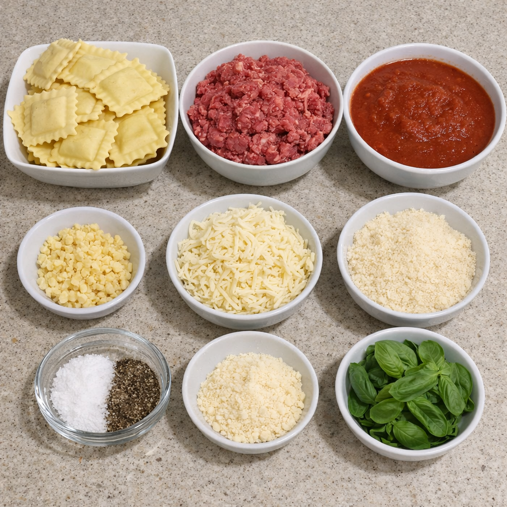 Cheesy Baked Ravioli