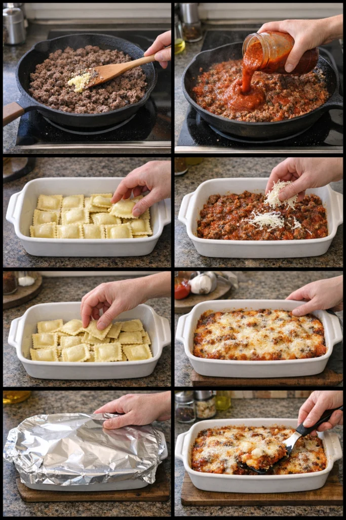 Cheesy Baked Ravioli