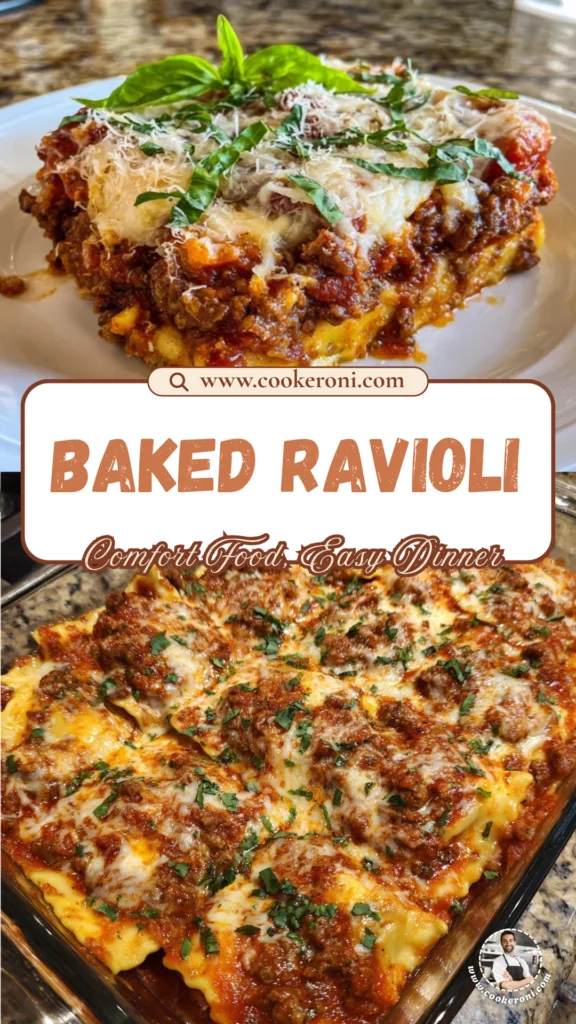 Cheesy Baked Ravioli