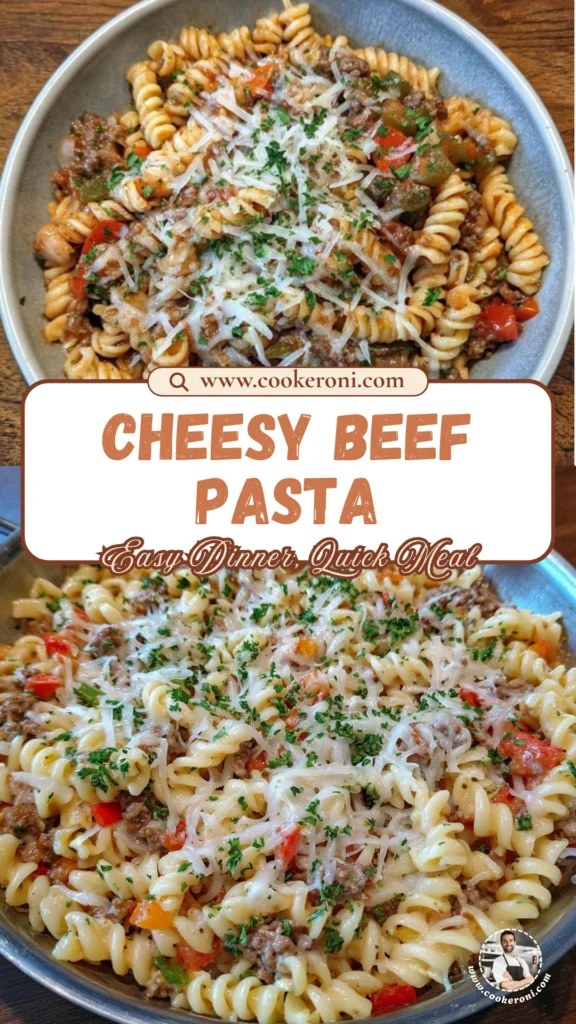Cheesy Beef Pasta