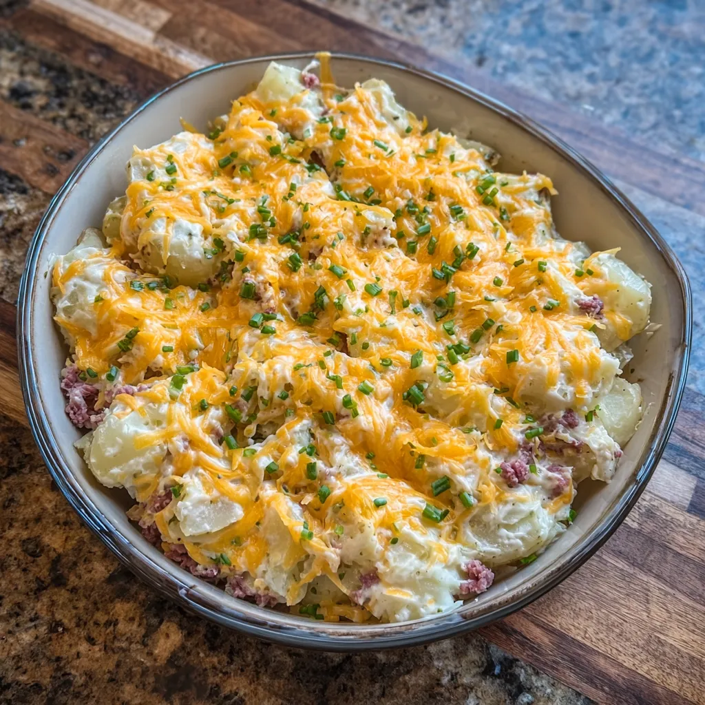 Cheesy Ranch Potatoes and Smoked Beef