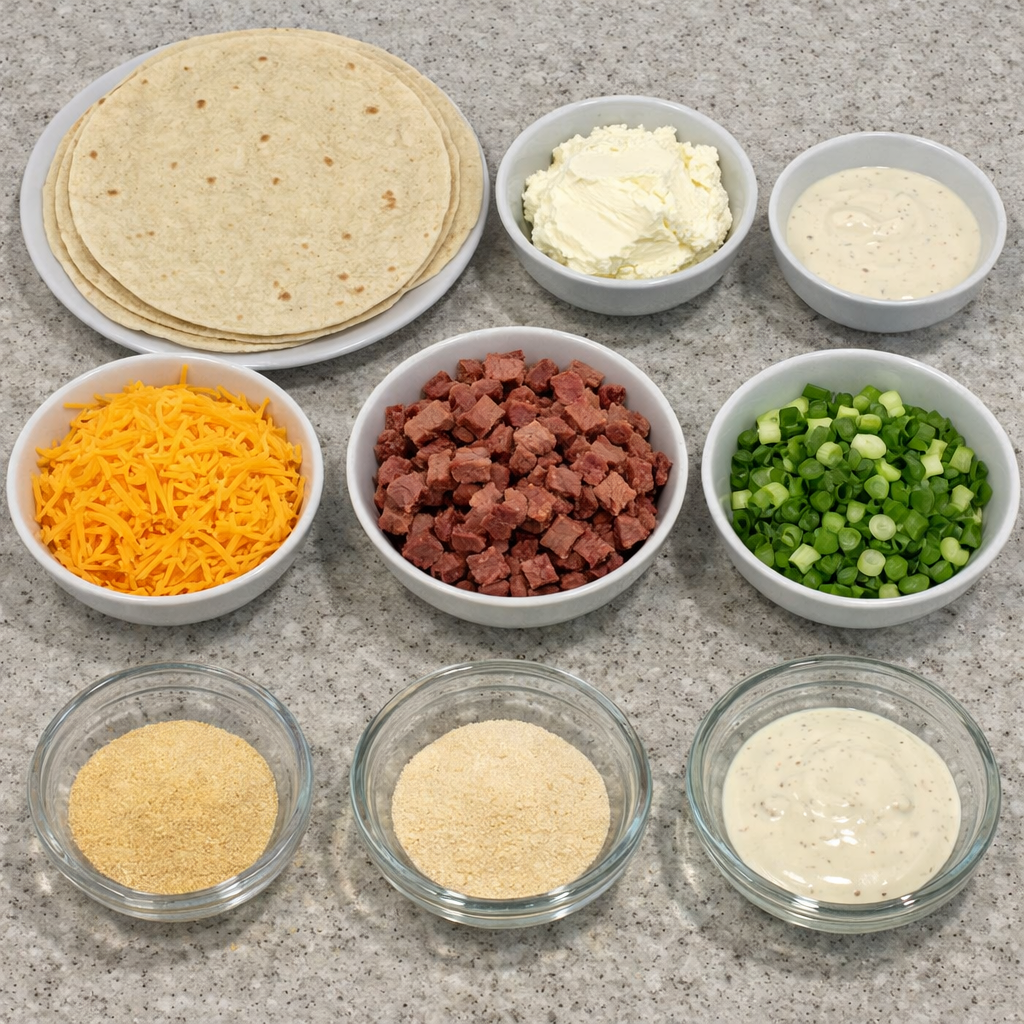 Cheesy Smoked Beef Ranch Wraps