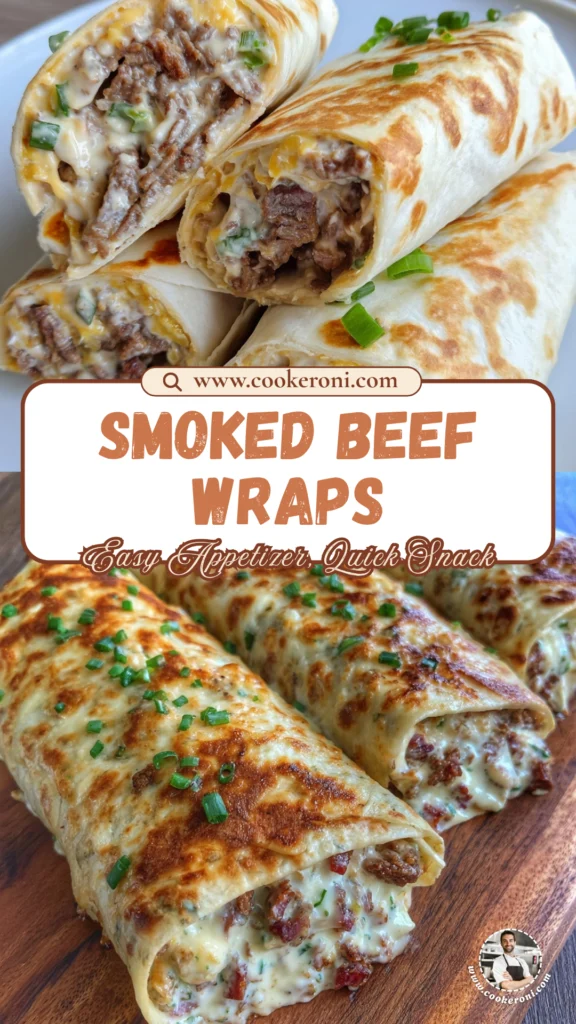 Cheesy Smoked Beef Ranch Wraps