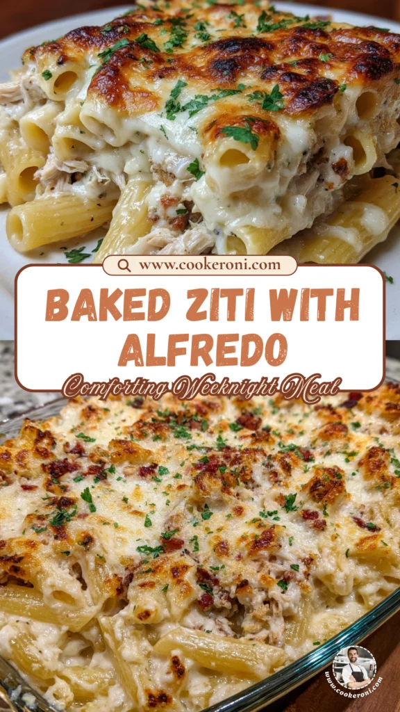 Chicken Alfredo Baked Ziti