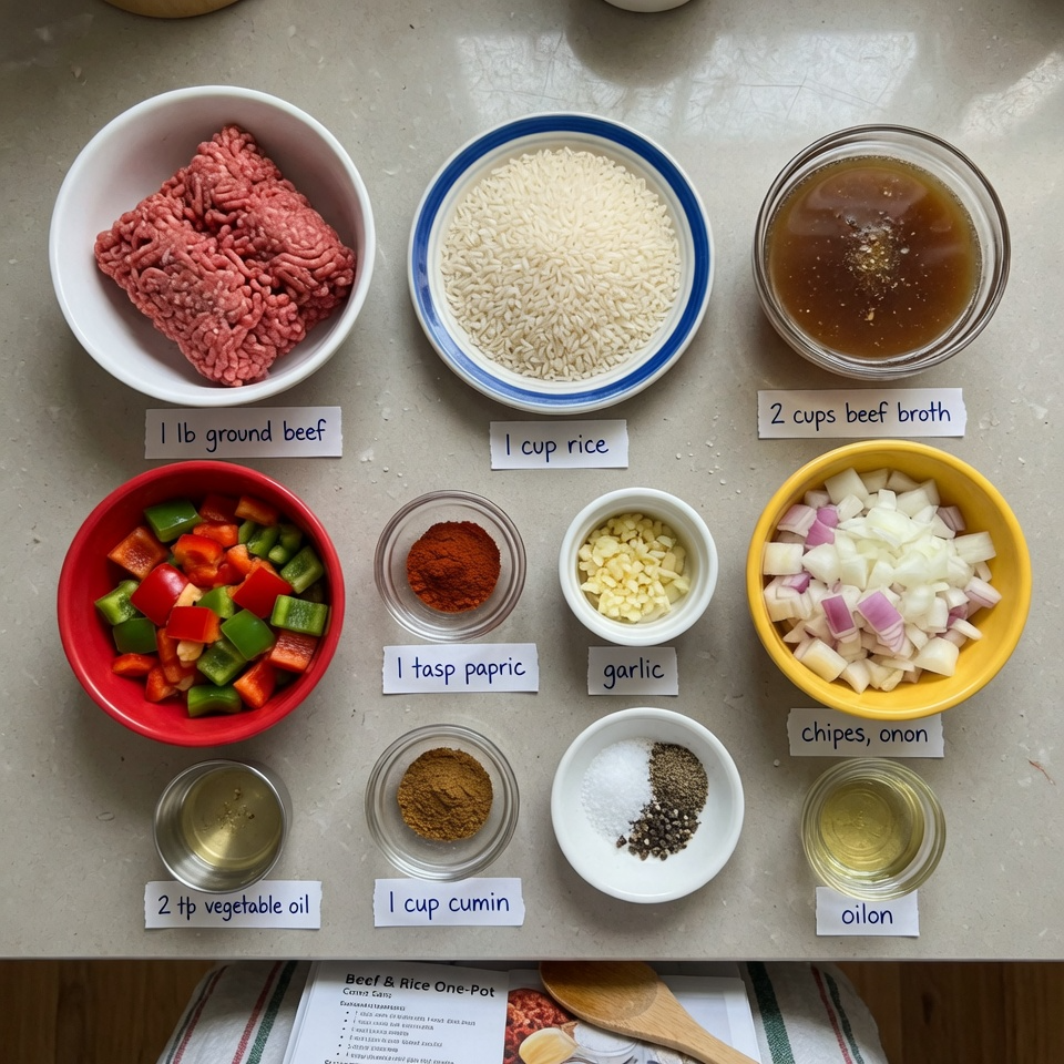 Classic Ground Beef and Rice Skillet